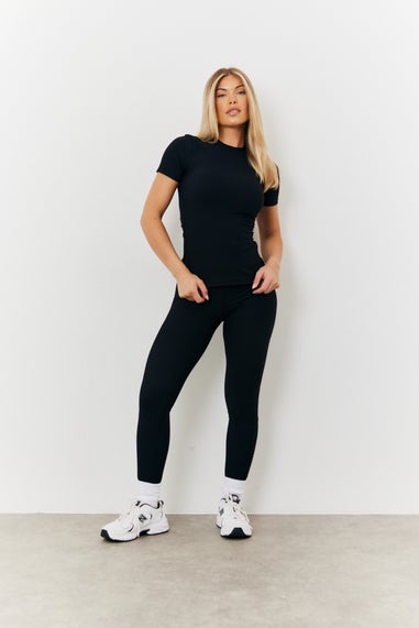 In The Style Black High Waisted Sculpt & Control Legging