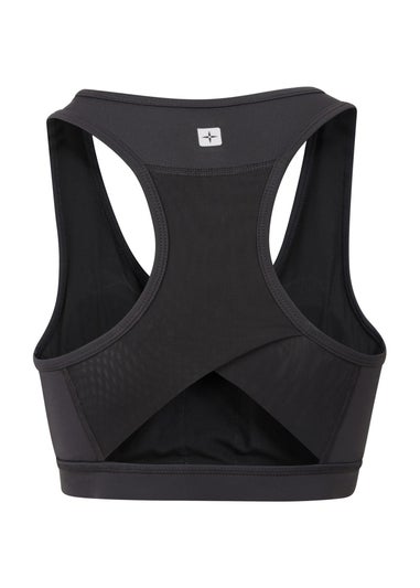 Mountain Warehouse Black Motion Mesh Sports Bra