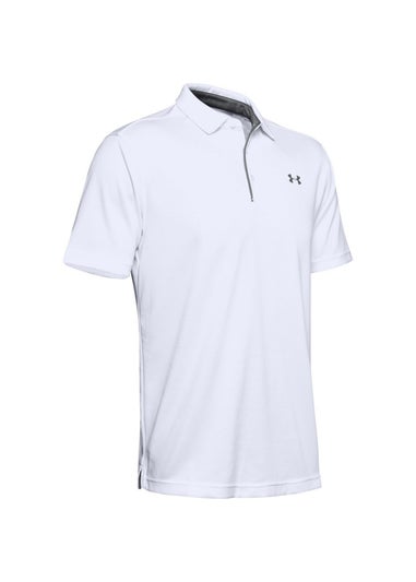 Under Armour White Tech Polo Shirt