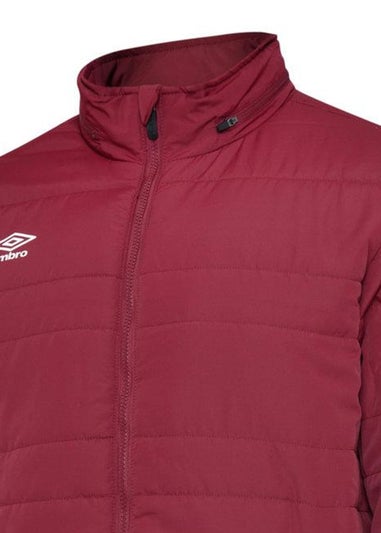 Umbro Burgundy Club Essential Bench Jacket