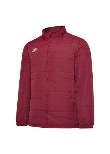 Umbro Burgundy Club Essential Bench Jacket