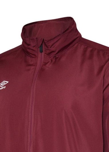 Umbro Burgundy Club Essential Light Waterproof Jacket