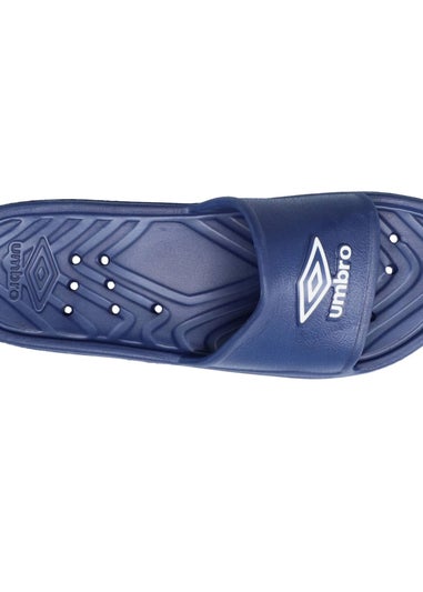 Umbro Navy/White Shower Sliders