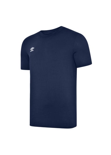 Umbro Navy/White Club Leisure T-Shirt