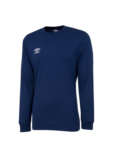 Umbro Navy Club Long-Sleeved Jersey