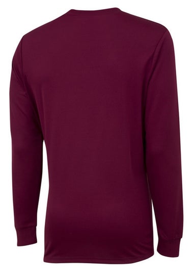 Umbro Burgundy Club Long-Sleeved Jersey