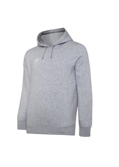 Umbro Grey/White Club Leisure Hoodie