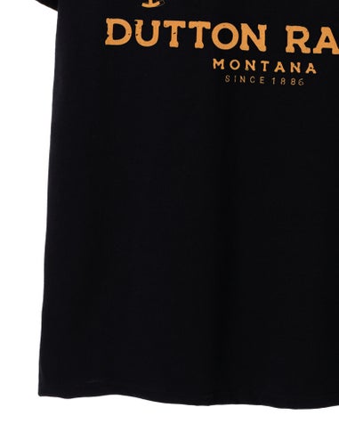 Yellowstone Black Dutton Ranch Short Sleeved T-Shirt