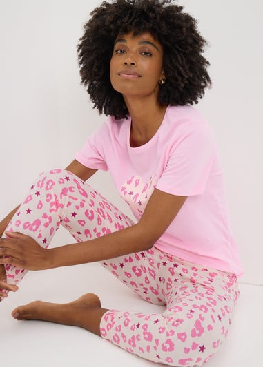 Pink Animal Heart Pyjama Set