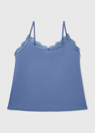 Blue Lace Pyjama Vest