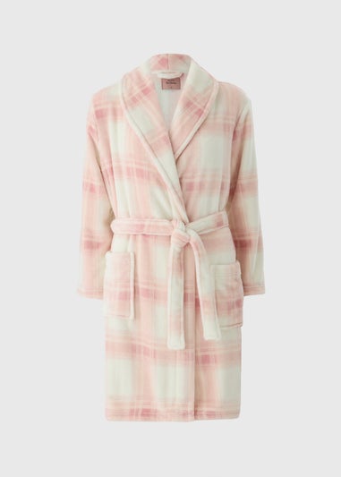 Pink Check Dressing Gown