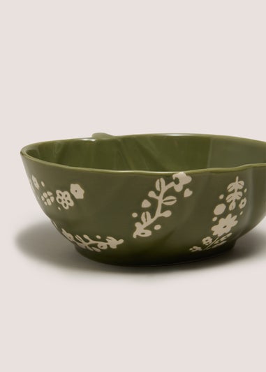 Green Hello Autumn Foliage Bowl