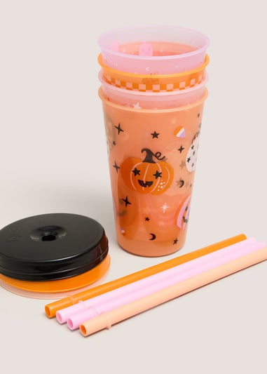 4 Pack Halloween Colour Changing Cups