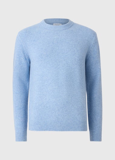 Blue Cosy Ribbed Jumper