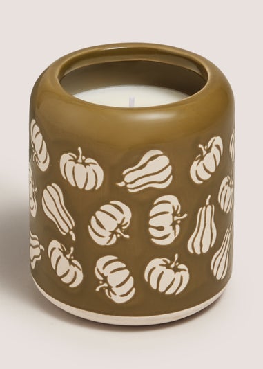 Green Pumpkin Candle