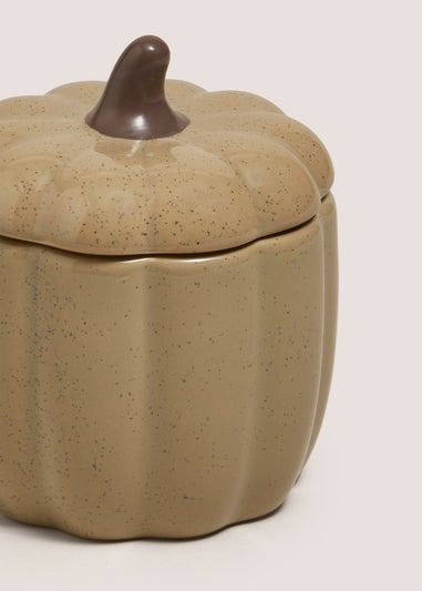 Green Speck Pumpkin Shape Candle
