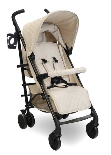 My Babiie Cream Dani Dyer Quilted Lightweight Stroller