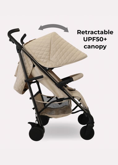 My Babiie Cream Dani Dyer Quilted Lightweight Stroller