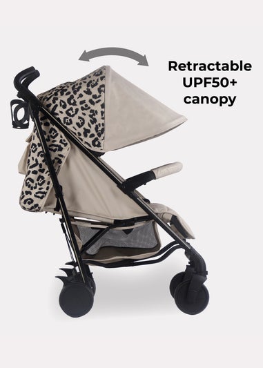 My Babiie Cream Leopard Print Dani Dyer Fawn Lightweight Stroller