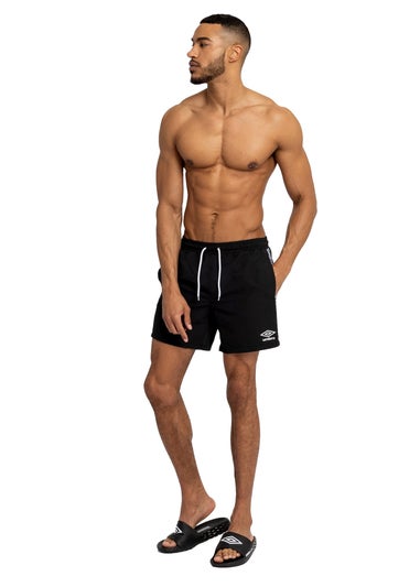 Umbro Black Taped Swim Shorts