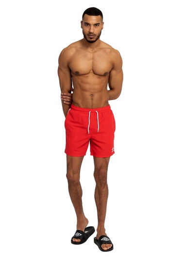 Umbro Red Taped Swim Shorts