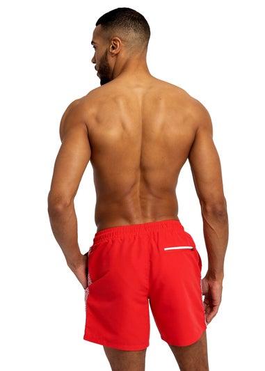 Umbro Red Taped Swim Shorts