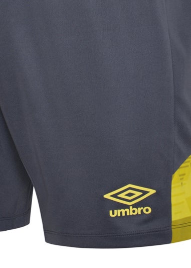 Umbro Grey/Yellow Vier Shorts