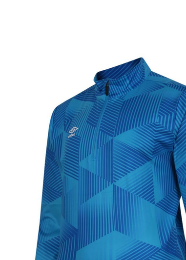 Umbro Blue Maxium Quarter Zip Training Top