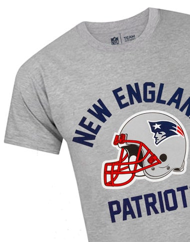 NFL Grey New England Patriots Short Sleeved T-Shirt