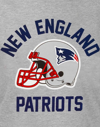 NFL Grey New England Patriots Short Sleeved T-Shirt