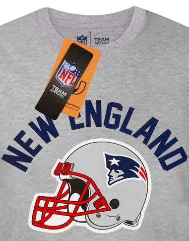 NFL Grey New England Patriots Short Sleeved T-Shirt