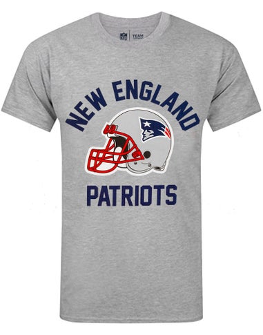 NFL Grey New England Patriots Short Sleeved T-Shirt