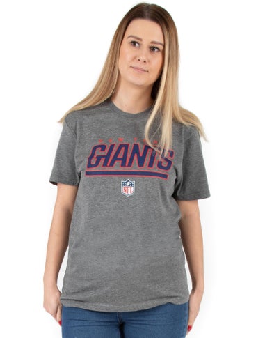 NFL Grey New York Giants Logo Short Sleeved T-Shirt