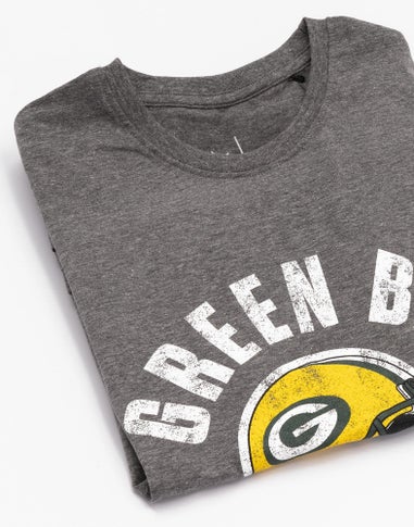 NFL Grey Green Bay Packers Short Sleeved T-Shirt