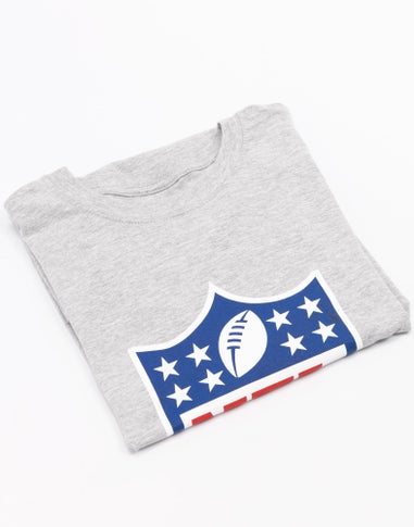 NFL Grey Shield Logo Short Sleeved T-Shirt