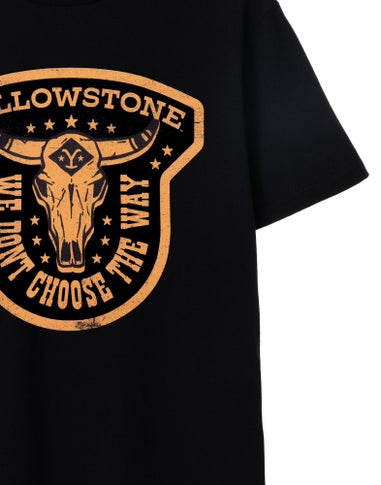 Yellowstone Black We Don't Choose The Way Short Sleeved T-Shirt