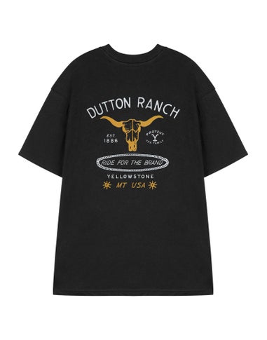 Yellowstone Black Ride For The Brand Short Sleeved T-Shirt