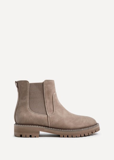 Linzi Porter Taupe Nubuck Classic Chelsea Boot