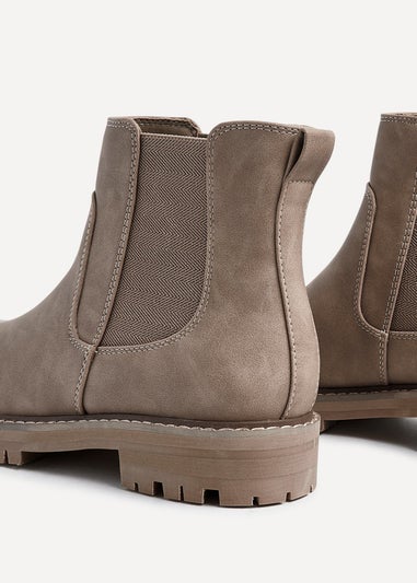 Linzi Porter Taupe Nubuck Classic Chelsea Boot