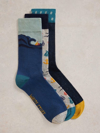 3er-Pack Socken Sail Away