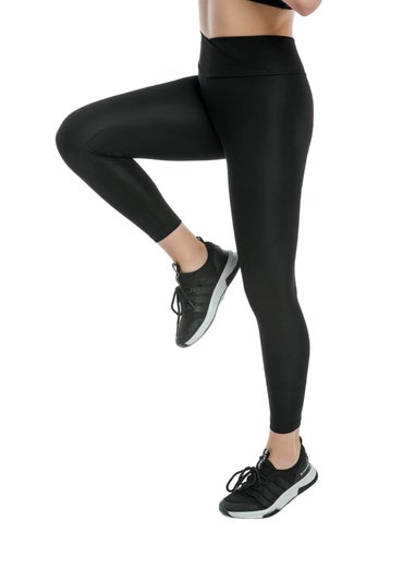 Lookus Black Cross Front Leggings