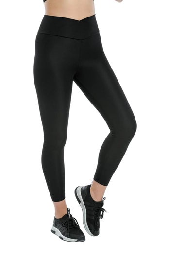 Lookus Black Cross Front Leggings