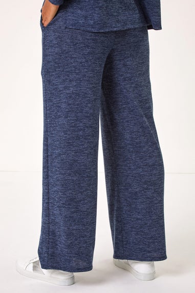 Roman Navy Soft Touch Wide Leg Trousers