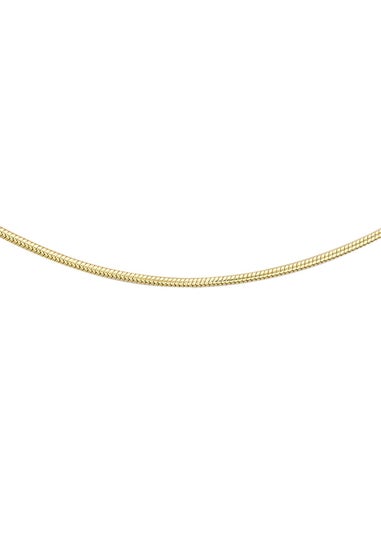 Golden Moments 9ct Yellow Gold Mini Round Snake Chain
