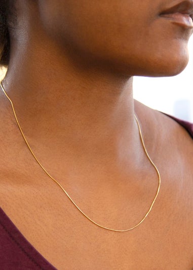Golden Moments 9ct Yellow Gold Mini Round Snake Chain