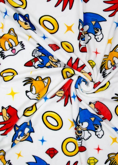 Sonic Multi Colour Liquid Rotary Fleece Throw