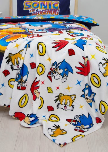 Sonic Multi Colour Liquid Rotary Fleece Throw