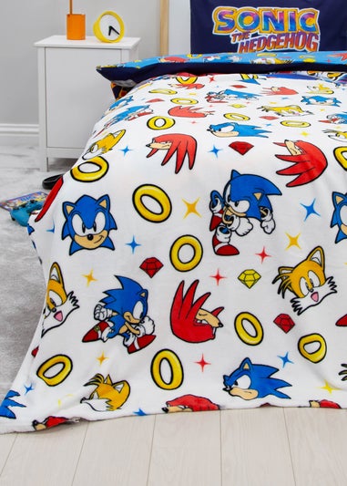 Sonic Multi Colour Liquid Rotary Fleece Throw