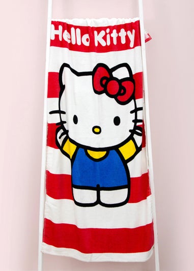 Hello Multi Colour Kitty Cheeky Towel