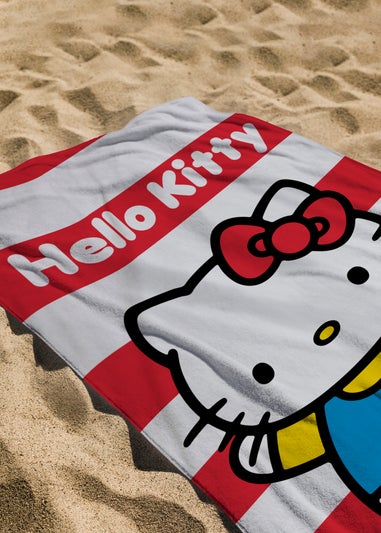 Hello Multi Colour Kitty Cheeky Towel